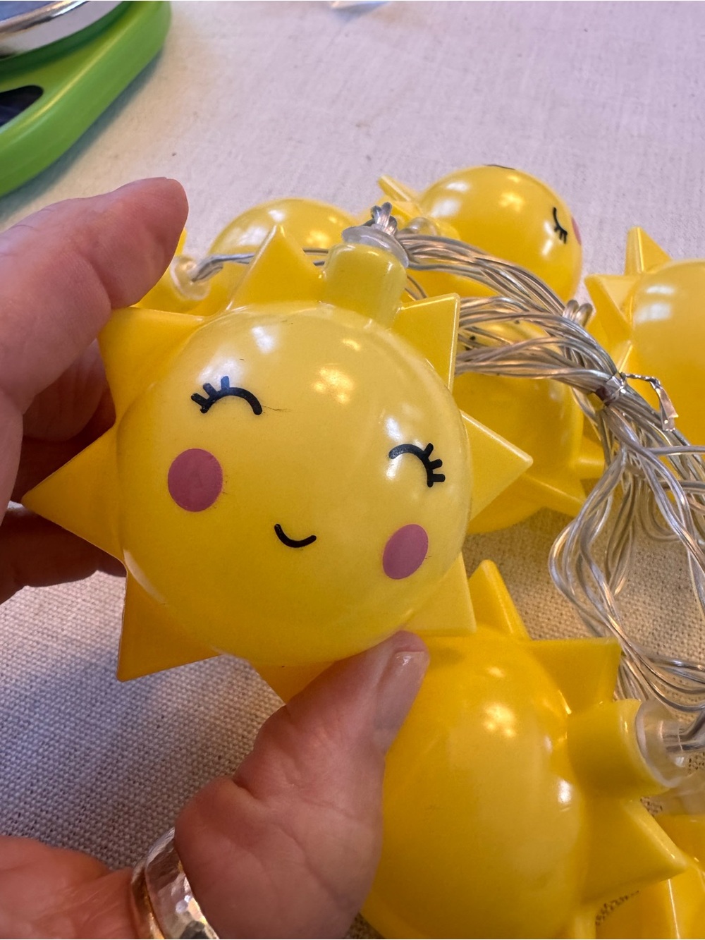 Yellow Sunface String Lights - Picture 4 of 5